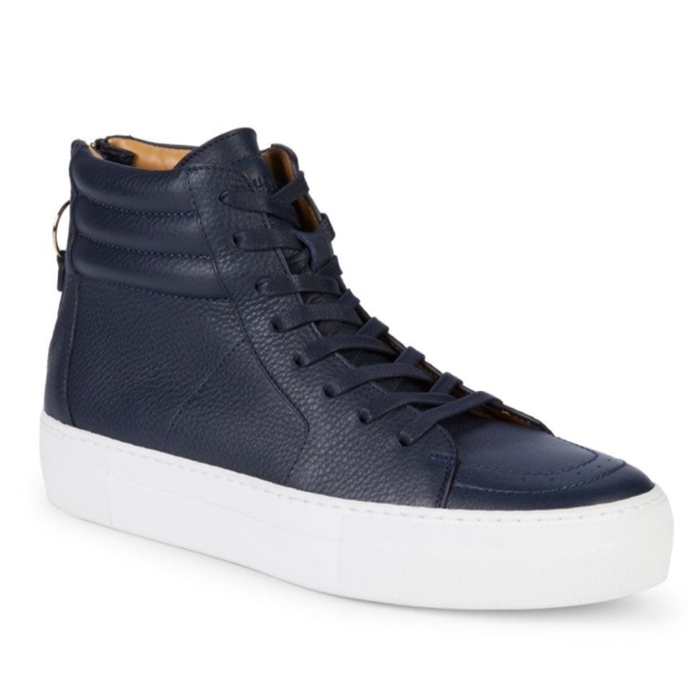 NWT $850 BUSCEMI High-Top Leather Lace up Sneakers
